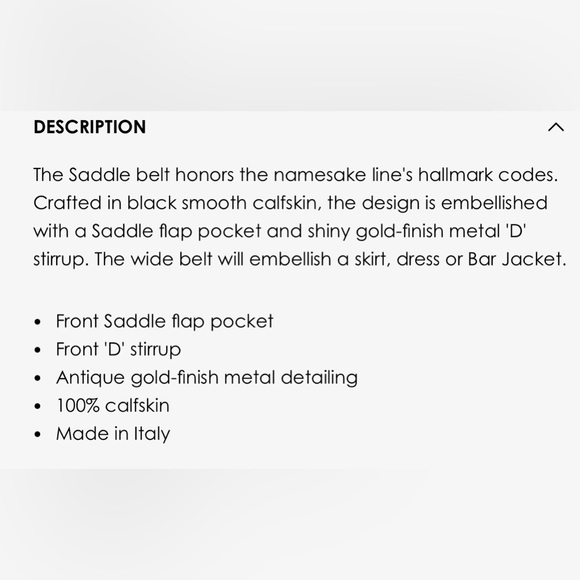 Gorgeous Dior lambskin saddle belt. Must have 🔥🔥 - Picture 14 of 15